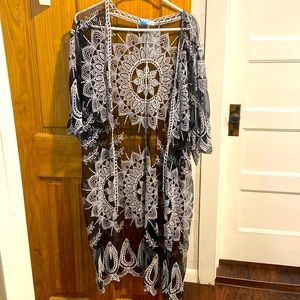 Boho sheer cover up Never worn